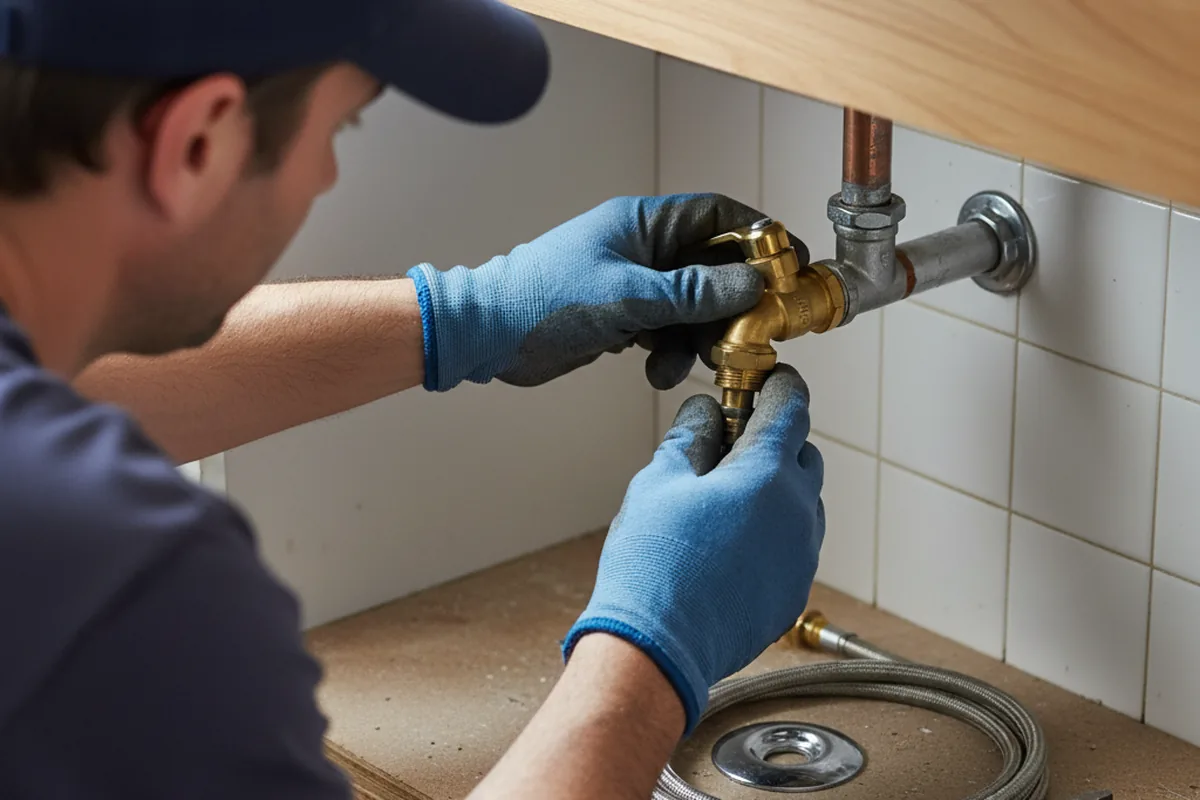 Shutoff valve and fitting work during Emergency Plumbing in United